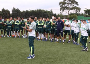 Elenco do Palmeiras (Crédito: Cesar Greco/Palmeiras)