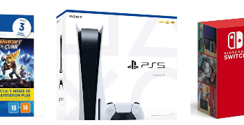PlayStation 5, Nintendo Switch, controle sem fio e headset: tudo o que você precisa para jogar muito (Crédito: Reprodução/Amazon)