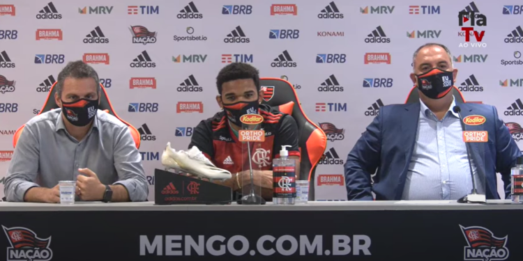 Bruno Viana é o novo reforço do Flamengo (Crédito: Reprodução / Youtube / FLA TV)