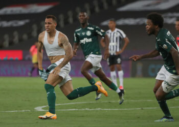 Breno Lopes em ação com a camisa do Palmeiras (Crédito: GettyImages)