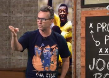 Neto, ex-jogador e apresentador da TV Bandeirantes (Crédito: Transmissão TV Bandeirantes)