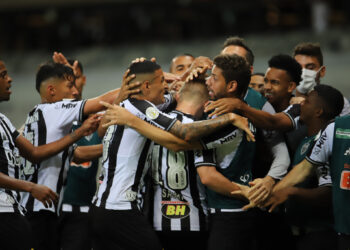 Jogadores do Atlético Mineiro comemorando (Crédito: Pedro Souza/Fotos Públicas)