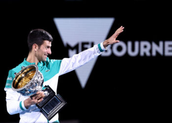 Novak Djokovic não sofreu maiores danos com o episódio (Crédito: GettyImages)