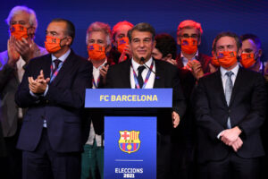 Barcelona elege Joan Laporta como novo presidente do clube (Crédito: GettyImages)
