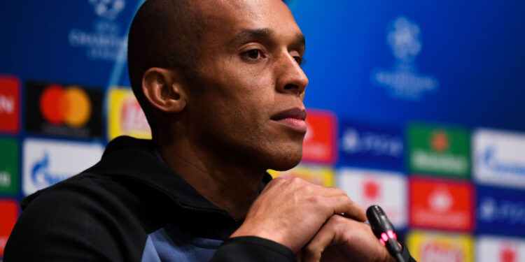 Miranda, jogador de futebol em entrevista coletiva (Crédito: GettyImages)