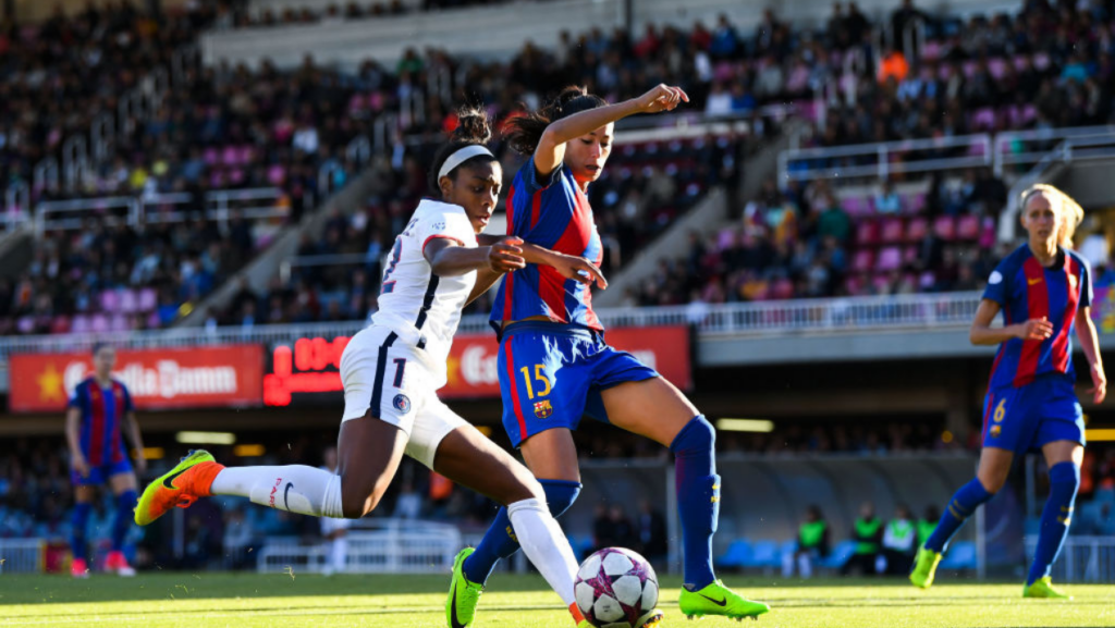 Vaga na final da Champions Feminina será decidida entre PSG e Barcelona na próxima semana (Crédito: GettyImages)