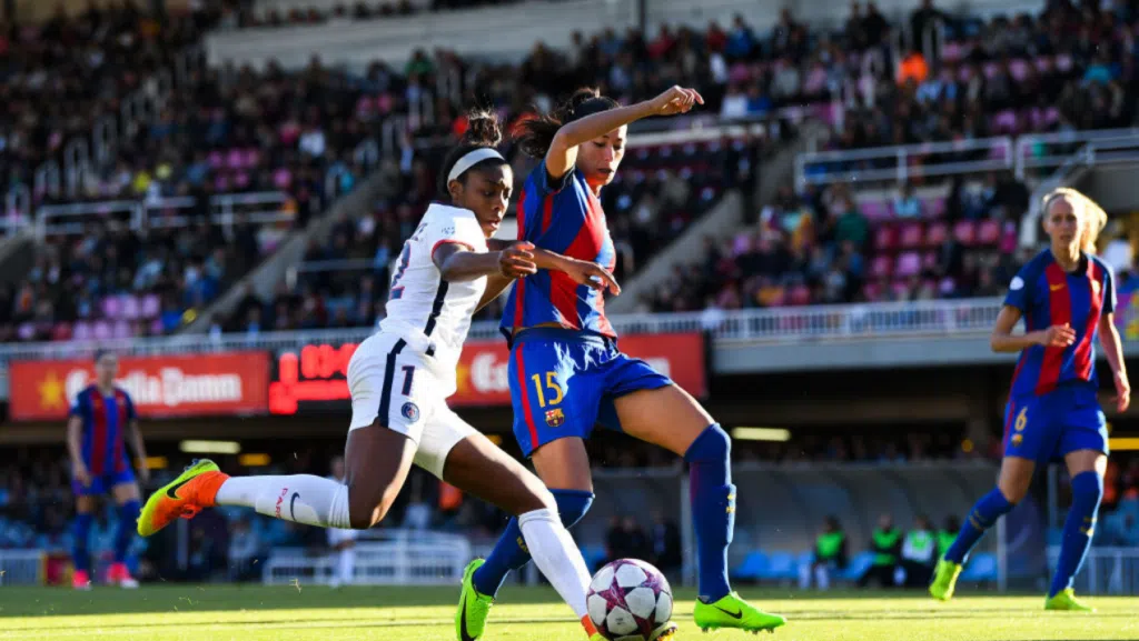 Vaga na final da Champions Feminina será decidida entre PSG e Barcelona na próxima semana (Crédito: GettyImages)