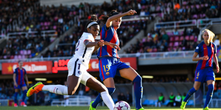 Vaga na final da Champions Feminina será decidida entre PSG e Barcelona na próxima semana (Crédito: GettyImages)