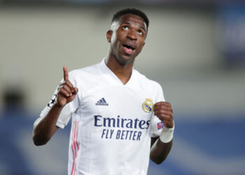 Vinicius Junior chamou a responsabilidade contra o Liverpool (Crédito: GettyImages)