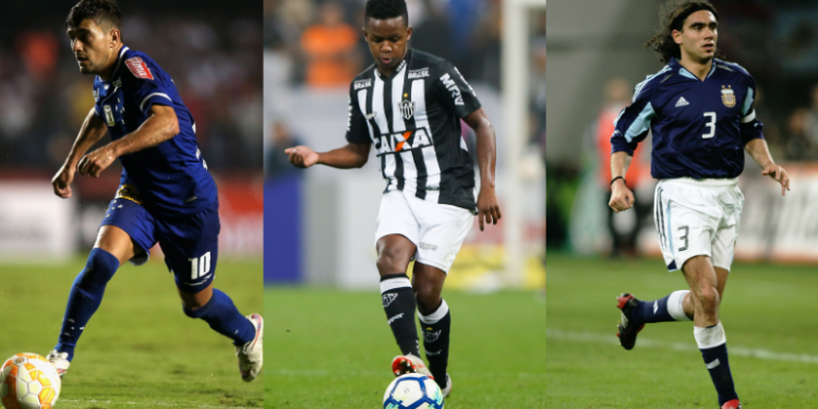 Arrascaeta, Cazares e Sorín foram três jogadores estrangeiros que escreveram seus nomes na história do futebol mineiro (Crédito: Getty Images)