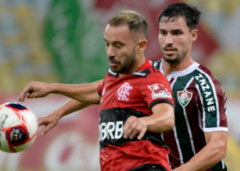 Flamengo e Fluminense empatam no jogo de ida da final do Carioca (Crédito: Reprodução/Twitter ge)