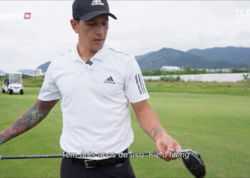 German Cano ensina como jogar golfe (Crédito: Reprodução/ Dogout)