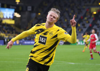 Haaland vai respeitar o tempo de contrato com o Borussia Dortmund (Crédito: GettyImages)