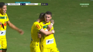 Danilo Boza, jogador do Mirassol que será transferido ao Santos (Crédito: Transmissão Premiere)
