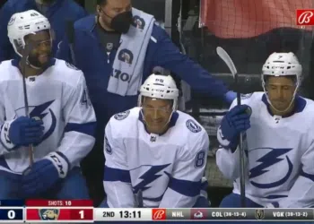 Time da NHL faz história e tem linha de ataque formada por três jogadores negros (Crédito: Transmissão/ NHL)