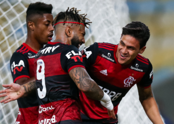 Gabigol e Pedro no Flamengo (Crédito: Getty Images)