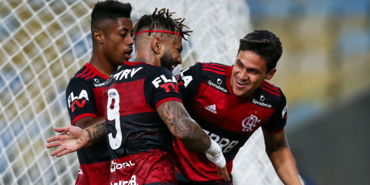 Gabigol e Pedro no Flamengo (Crédito: Getty Images)