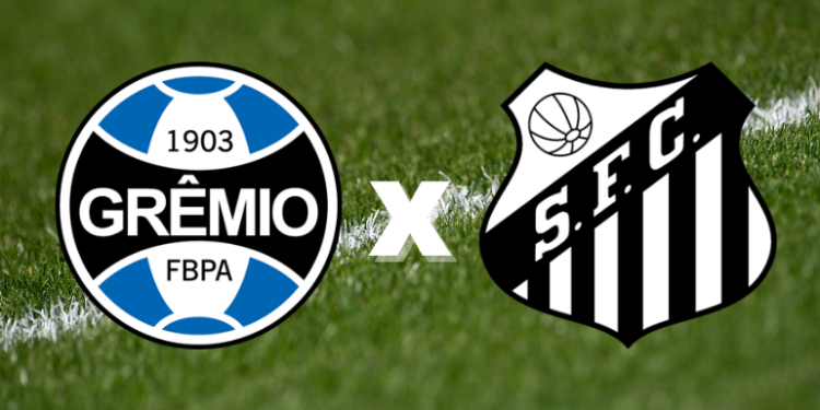Grêmio e Santos duelam no Campeonato Brasileiro (Crédito: GettyImages / Divulgação)