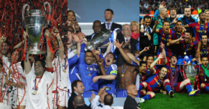 Chelsea, Milan e Barcelona foram três equipes que perderam finais de Champions antes de conquistar o troféu (Crédito: Getty Images)