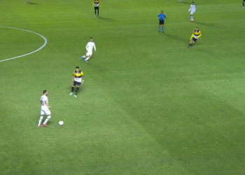 Criciúma vence Fluminense em casa e abre vantagem nas oitavas da Copa do Brasil (Crédito: Transmissão/ SporTV)