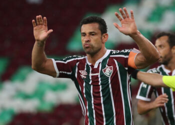 Fred, jogador do Fluminense em campo pelo clube na Libertadores (Crédito: GettyImages)