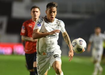 Santos e Independiente vivem imbróglio com a Conmebol sobre escalação de Kaio Jorge (Crédito: Ivan Storti/Santos FC)