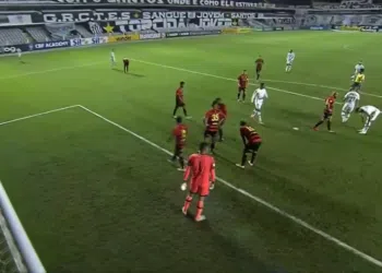 Santos e Sport duelaram no Brasileirão (Crédito: Transmissão Premiere - 30/06/2021)