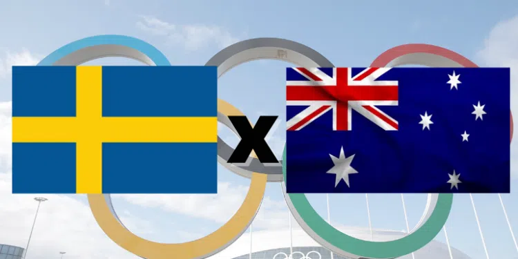 Suécia e Austrália se enfrentam nas Olimpíadas (Crédito: Getty Images/Divulgação)