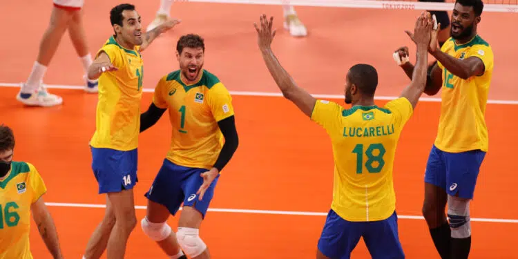 Na estreia do Vôlei nas Olimpíadas, Brasil superou a Tunísia (Crédito: GettyImages)