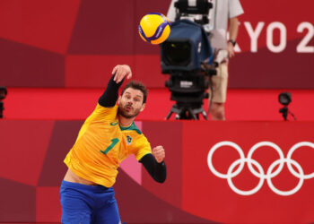 Líder do Brasil, Bruninho não conseguiu mais uma medalha nas Olimpíadas (Crédito: GettyImages)