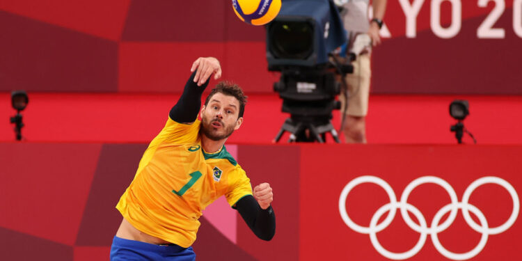 Líder do Brasil, Bruninho não conseguiu mais uma medalha nas Olimpíadas (Crédito: GettyImages)