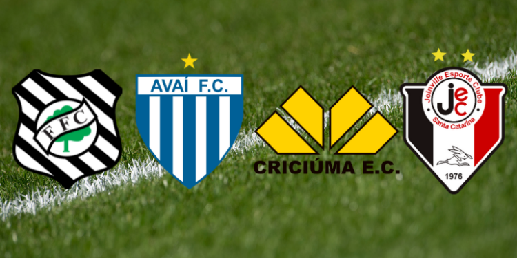 Escudos dos principais times de Santa Catarina (Crédito: Getty Images/ Divulgação)