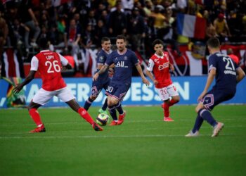 No embate entre PSG e Reims, Messi protagonizou linda cena com o filho de Rajkovic (Crédito: C.Gavelle/ PSG / Fotos Públicas)