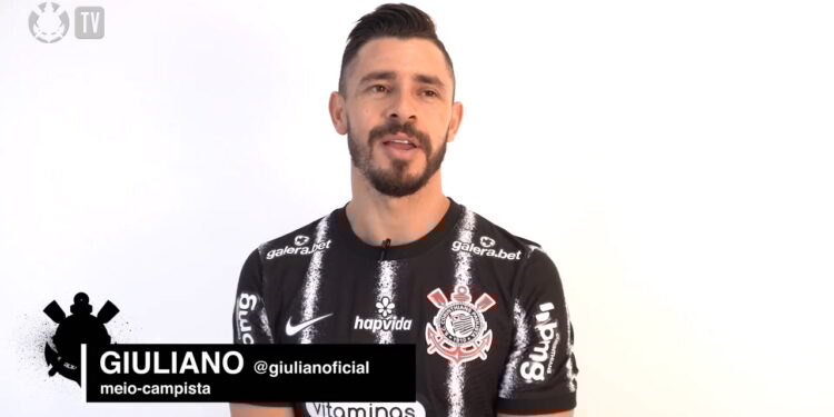 Corinthians: Giuliano é registrado no BID e fica livre para estreia (Crédito: Transmissão/ Corinthians TV)