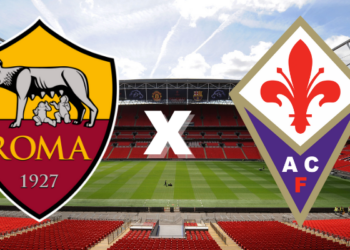 Emblemas de Roma e Fiorentina (Crédito: Getty Images / Divulgação)