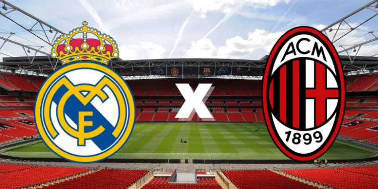 Real Madrid e Milan jogam amistoso (Crédito: GettyImages/Divulgação)