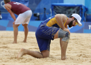 Nas Olimpíadas, Evandro e Bruno Schmidt disputaram as oitavas do Vôlei de Praia (Crédito: GettyImages)