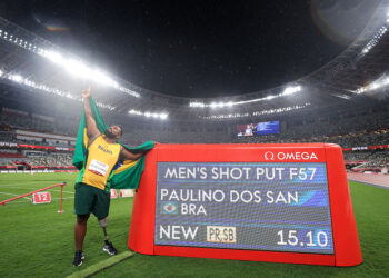 Thiago Paulino quebra recorde paralímpico e leva ouro no arremesso de peso (Crédito: GettyImages)