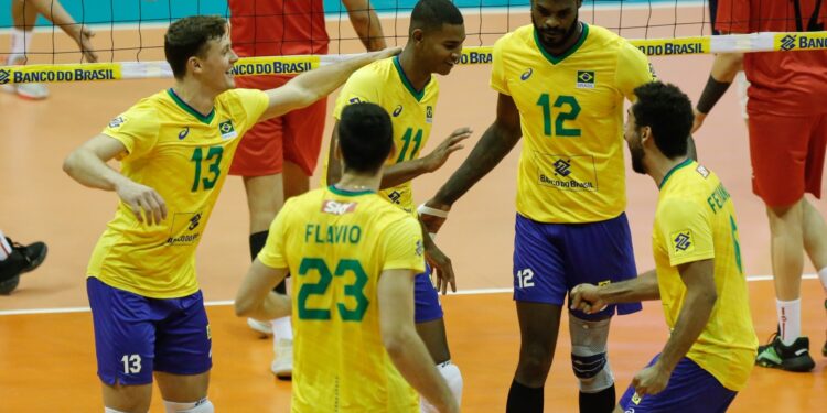 No Sul-Americano de Vôlei, Brasil e Chile duelaram na terceira rodada (Crédito: William Lucas/Inovafoto/CBV/Fotos Públicas)