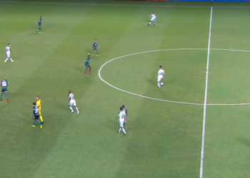 Com gol de pênalti no fim, América-MG vence Palmeiras de virada na Brasileirão (Crédito: Transmissão/ Globo)