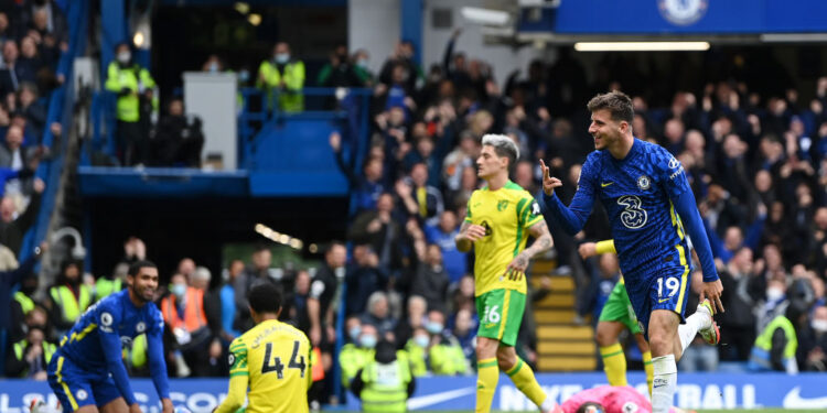 Com show de Mount, Chelsea aplica 7 a 0 no Norwich (Crédito: GettyImages)