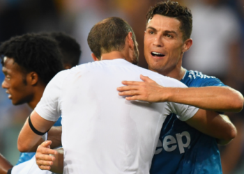 Chiellini falou sobre a saída de Cristiano Ronaldo da Juventus (Crédito: Getty Images)
