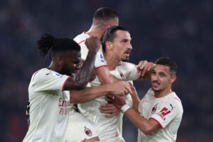 Ibrahimovic deu show no jogo entre Roma e Milan no Campeonato Italiano (Crédito: GettyImages)