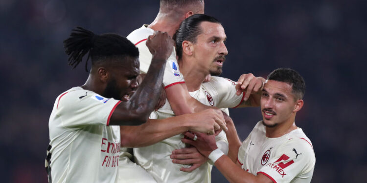 Ibrahimovic deu show no jogo entre Roma e Milan no Campeonato Italiano (Crédito: GettyImages)