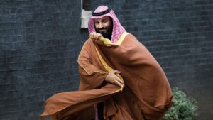 Mohammed bin Salman em Londres, na Inglaterra (Crédito: Getty Images)