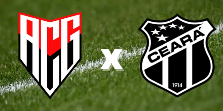 Emblemas de Atlético Goianiense e Ceará (Crédito: Getty Images / Divulgação)