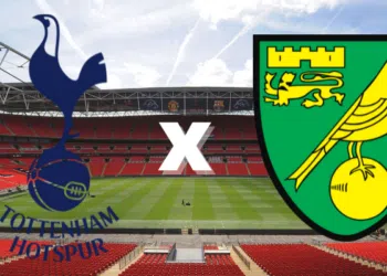 Emblemas de Tottenham e Norwich City (Crédito: Getty Images / Divulgação)