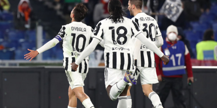 Jogadores da Juventus comemorando o gol (Crédito: GettyImages)