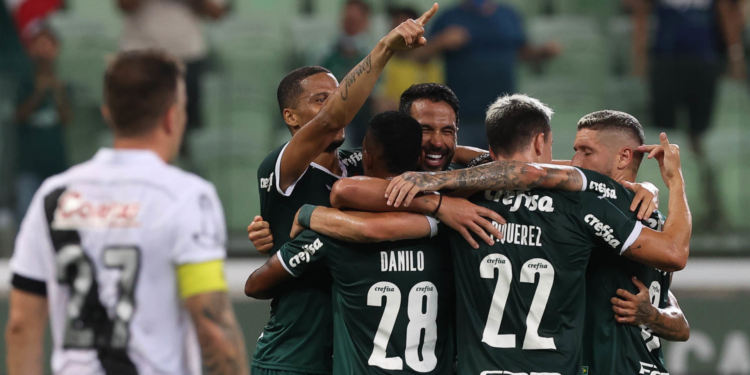 Palmeiras segue 100% no Paulista (Crédito: Cesar Greco / Palmeiras / Flickr)