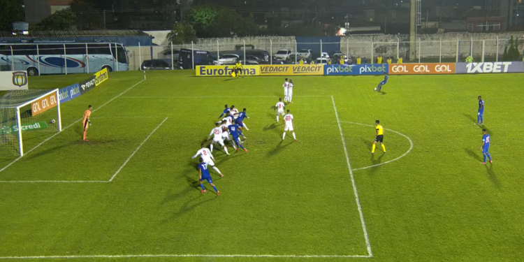 São Paulo segue invicto na Copinha (Crédito: Transmissão SporTV - 11/01/2022)